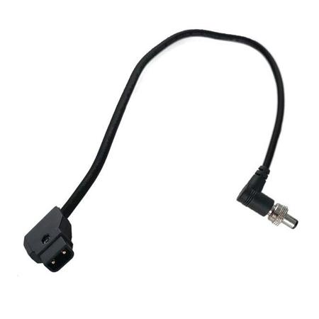 Quasar Science Locking 2.1mm DC Barrel Right Angle Male to PTAP Cable, 1'