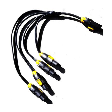 Quasar Science True1 Cluster Power Adapter, 3 Lamp, Female-Male Edison w/ Switch