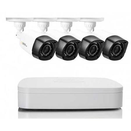 Q-See 4CH 720P H.264 DVR System with 1TB HDD, 4x QCA7207B Bullet Camera