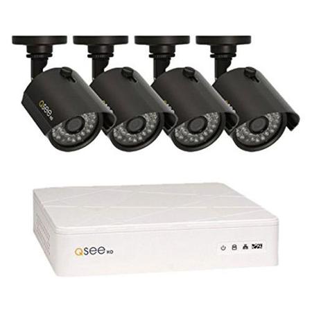 Q-See 8 Channel Security System with 720p DVR with 1TB HDD,4x 720p Bullet Camera