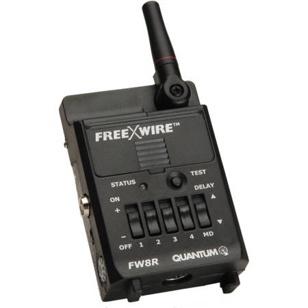 Quantum FW-8R FreeXWire Radio Receiver for Shoe/Handle Mount Flash, Qflash