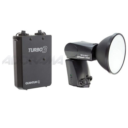 Quantum Trio Basic QF8BN Flash f/Nikon TTL w/o Radio, Bundle w/Turbo SC Slim