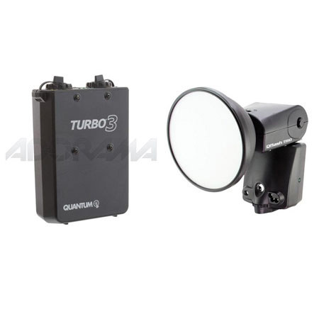 Quantum QF8C Qflash TRIO,Shoe Mounted Flash f/Canon,Bundle w/Quantum Turbo 3