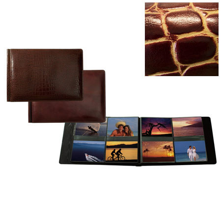 Raika #178 Handcrafted Leather 4x6 4-Up Album - Wine