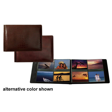 Raika #178 Handcrafted Leather 4x6 4-Up Album - Cobalt