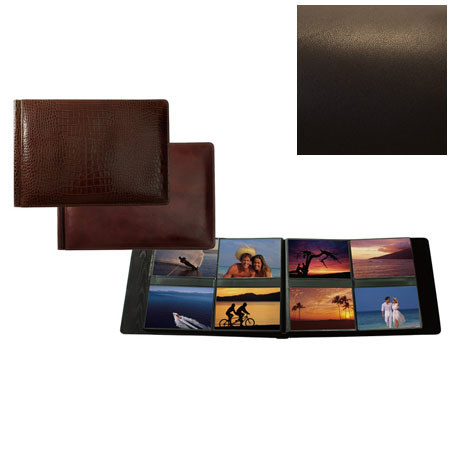 Raika #178 Handcrafted Leather 4x6 4-Up Album - Brown