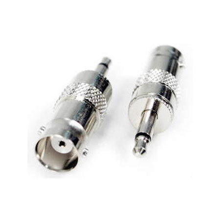 Remote Audio BNC Jack to 3.5mm TS Plug Barrel Adapter