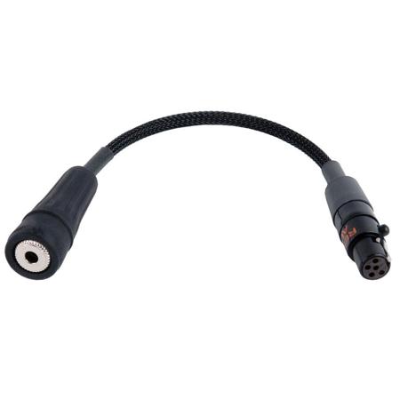 Remote Audio 4" Stereo Return Adapter Cable, 3.5mm TRS Jack to TA5F Connector