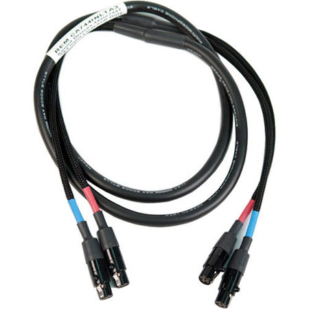 Remote Audio 4' Balanced 2-Channel Adapter Cable, 2x TA3F to 2x TA3F Connector