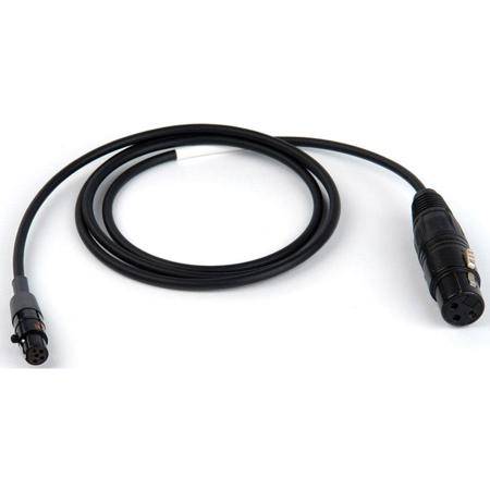 Remote Audio 4' Unbalanced Mic Level Adapter Cable, XLR3F to TA5F
