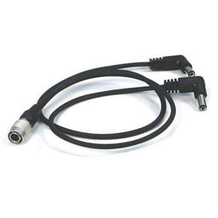 Remote Audio 14" DC Power Y Cable, 4-pin Hirose M to (2) S760 RA Coaxial Plugs