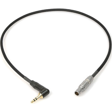 Remote Audio 18" Timecode Cable, 3.5mm Right Angle TS Plug - 5-pin Lemo M(TC in)