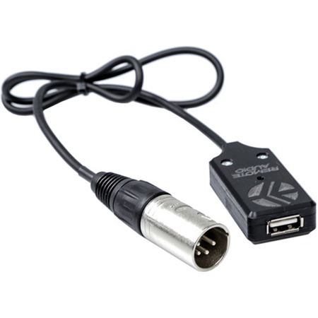 Remote Audio 2' 4-Pin XLR Male to USB Power Cable, 5VDC, 3A Max Output