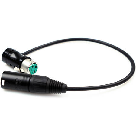 Remote Audio 12" XLR3F Low Profile to XLR3M Balanced Jumper Cable
