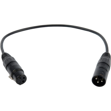 Remote Audio 12" Balanced Jumper Cable with XLR3F to XLR3M Connector