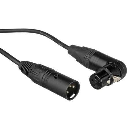 Remote Audio 18" Balanced Jumper Cable with XLR3F RA to XLR3M Connector