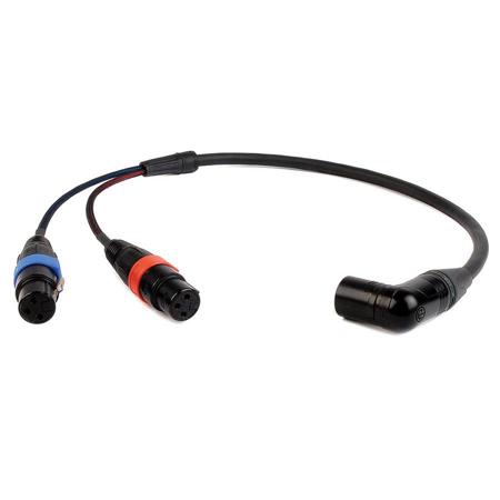 Remote Audio 2' Balanced Stereo Breakout Cable with 2x XLR3F to XLR5M RA Connector for Arri Alexa Camera