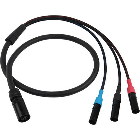 Remote Audio 3' ENG Breakaway Cable with 12" Fan for RED ONE Camera