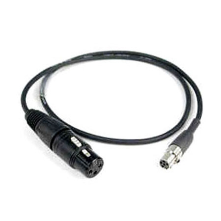 Remote Audio 2' Unbalanced Mic Level Adapter Cable with XLR3F to TA5F Connector