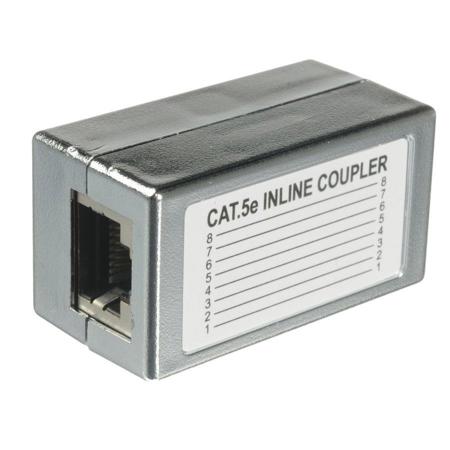 Remote Audio CAT5e Coupler with RJ45 Female to RJ45 Female Connector
