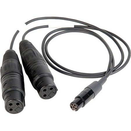 Remote Audio 18" Breakout Cable with 2x XLR3F to TA5F for STA100/150 & IFB100 Tx