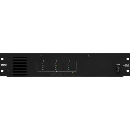 Rane MA 3 Three Channel Power Amplifier, 2U