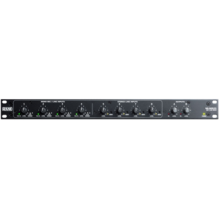 Rane MLM82S 8-Channel Microphone and Line Mixer, 1U Rack Height
