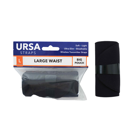URSA Waist Strap with Big Pouch, Large Black