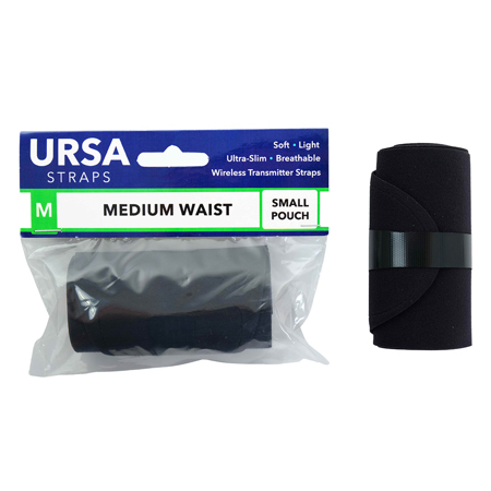 URSA Waist Strap with Small Pouch, Medium Black