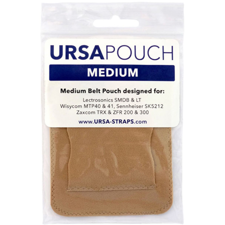 URSA Belt Pouch with Clip for Transmitters, Medium Beige