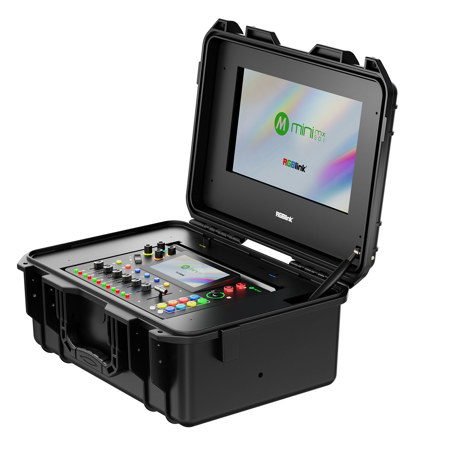 RGBlink mini-mx SDI EFP Streaming Video Mixer Kit w/14" Display and Case, Black