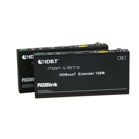 RGBlink MSP 415 4K Ultra HD 18Gbps HDMI/RS-232 HDBaseT Long Range Extender Kit, 492' Range