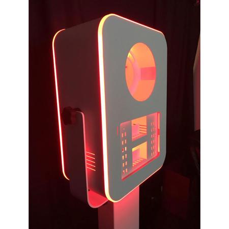 RBA Photo Booths T12 LED Photo Booth Shell with Ringflash, White