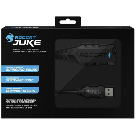 Roccat Juke Virtual 7.1 + USB Stereo Soundcard and Headset Adapter
