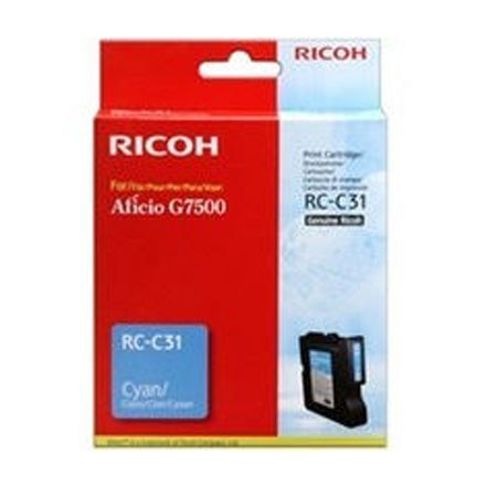 Ricoh Cyan Inkjet Cartridge for Aficio G7500 Printer