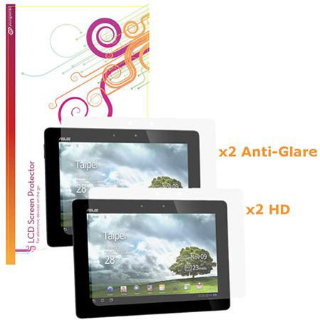 rooCASE x2 Anti-Glare and x2 HD Clear Screen Protectors, 4 Pack