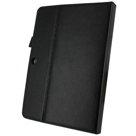 rooCASE Dual-Axis Leather Folio Case Cover for Samsung GALAXY Tab 2 10.1, Black