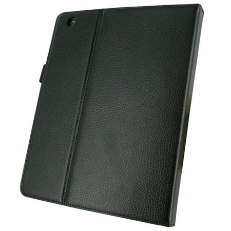 rooCASE Dual-Axis Leather Folio Case Cover for iPad 2 / iPad 3, Black