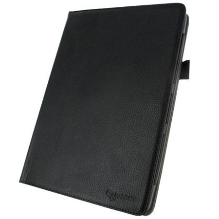 rooCASE Dual-Axis Leather Case Cover for Transformer Pad Infinity TF700T, Black