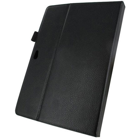 rooCASE Dual-Axis Leather Folio Case Cover for Asus Transformer Pad TF300, Black