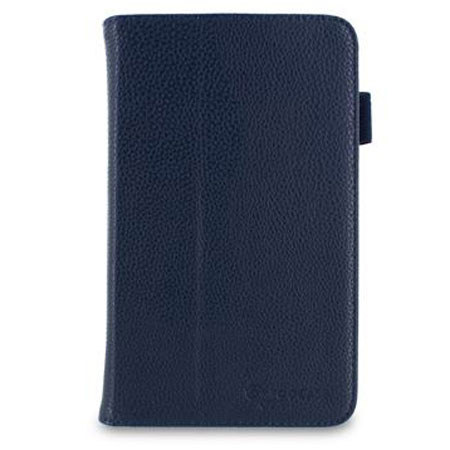 rooCASE Dual Station Vegan Folio Case with Stylus for Galaxy Tab 3 7.0, Navy