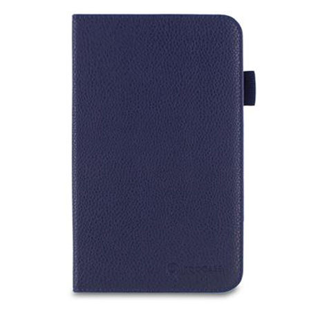 rooCASE Dual-View Vegan Folio Case with Stylus for Galaxy Tab 3 7.0, Navy