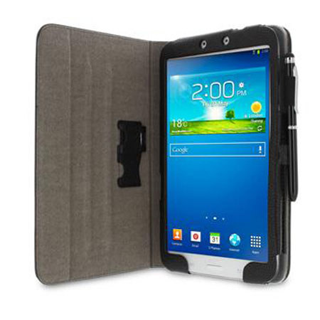 rooCASE Dual-View Folio Case Cover with Stylus for Galaxy Tab 3 8.0, Black