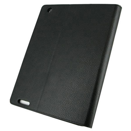 rooCASE Dual-View Multi Angle Leather Case Cover for iPad 2 / iPad 3, Black