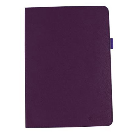 rooCASE Dual-View Vegan Leather Folio Case Cover, Purple