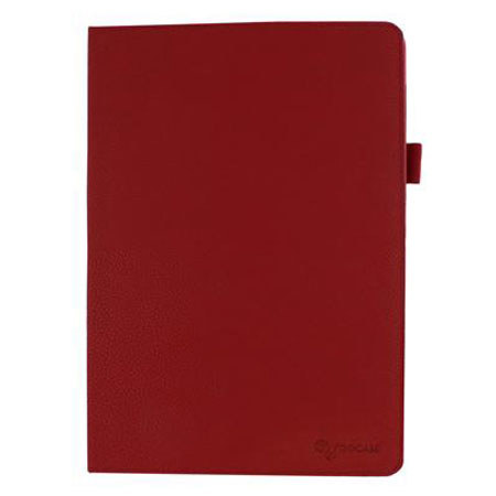 rooCASE Dual-View Vegan Leather Folio Case Cover, Red
