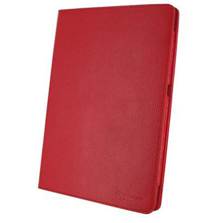 rooCASE Dual-View Leather Case Cover, Red
