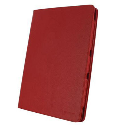 rooCASE Dual-View Leather Case Cover for Transformer Pad Infinity TF700T, Red