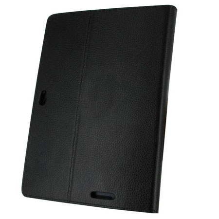 rooCASE Dual View Leather Folio Case Cover for Asus Transformer Pad TF300, Black