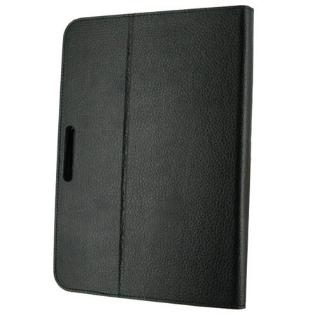 rooCASE Dual View Leather Case Cover for Toshiba Excite 10 LE AT200/AT205, Black